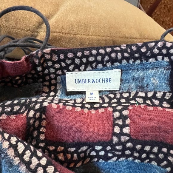 Umber & Ochre Midi/Maxi dress with adjustable tie straps - Picture 5 of 5